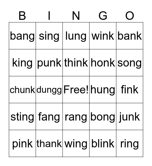 Welded Sounds Bingo Card