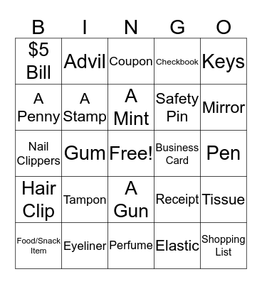 BAD MOMS Bingo Card