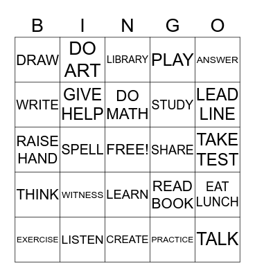 "Whatever You Do" Hallelujah Bingo Card