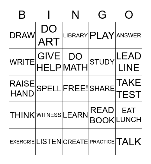 "Whatever You Do" Hallelujah Bingo Card