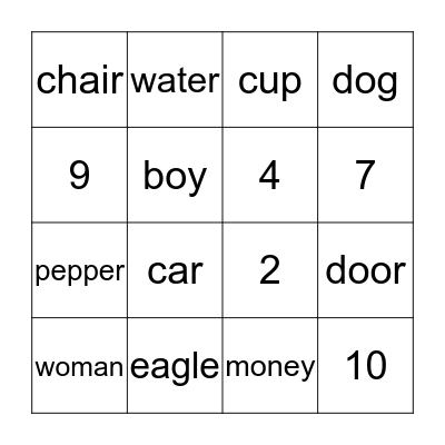 Shishibe Kedwenen Bingo Card