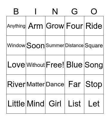 Site Wortds Bingo Card