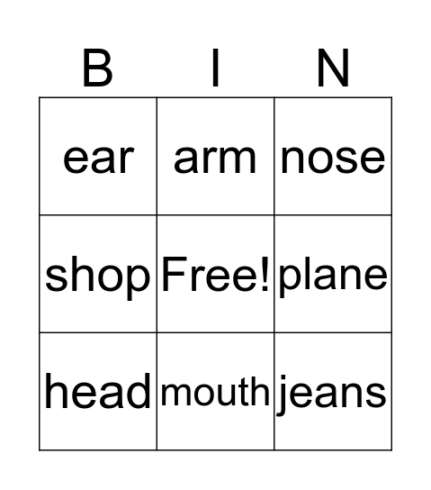 Revision Units 17-20 Bingo Card