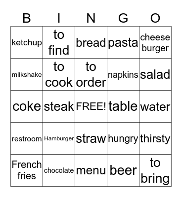 SPEAK AND READ ENGLISH  Bingo Card