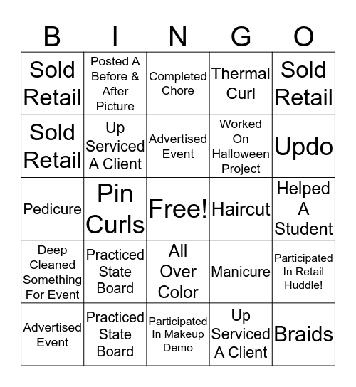 CLINIC FLOOR BINGO 10/19 Bingo Card