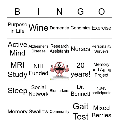 MAP 20th ANNIVERSARY Bingo Card