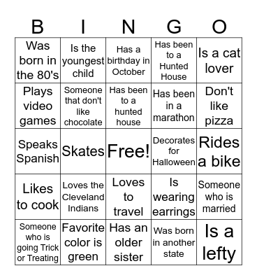 Amerigas People Search  Bingo Card