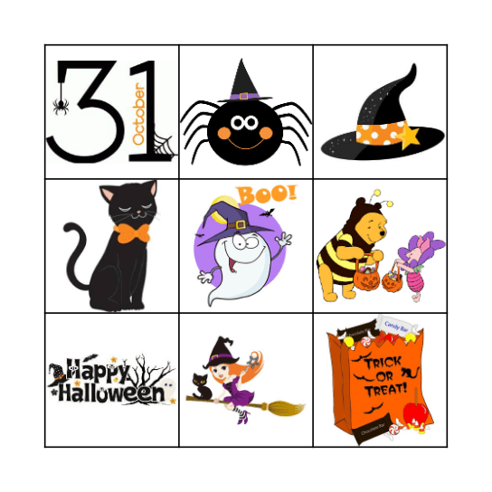 Halloween BINGO Card