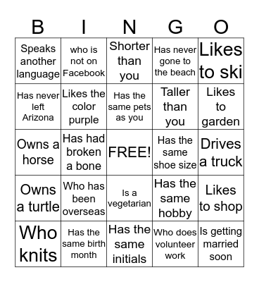 Bingo Card