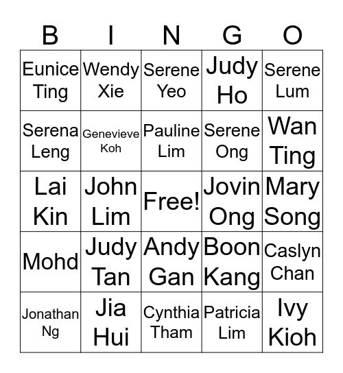 ARA Bingo Card