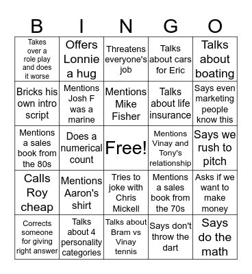 BABS BINGO Card
