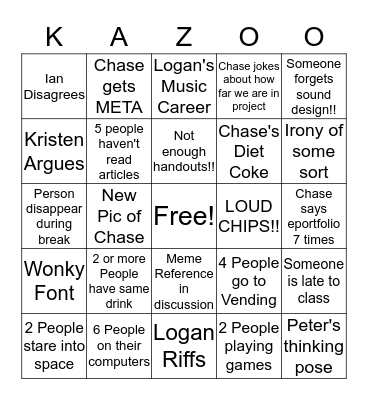 Capstone Bingo 2 Bingo Card