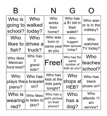 Happy Birthday Bingo Card