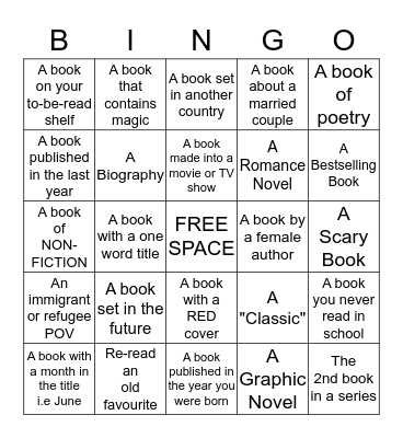 BadBooksSociety Bingo Card