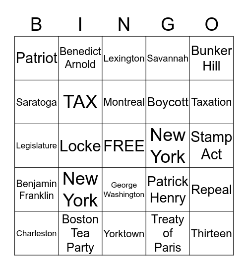 Bingo Card