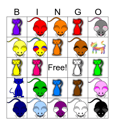 LES COUEURS Bingo Card