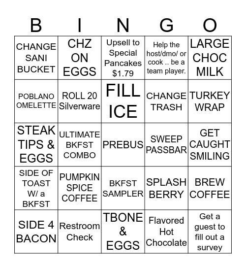 NEIGHBORHOOD BINGO Card