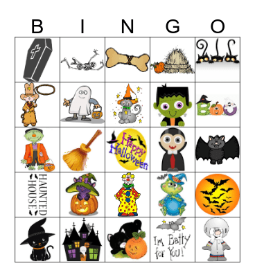 Halloween Bingo Card