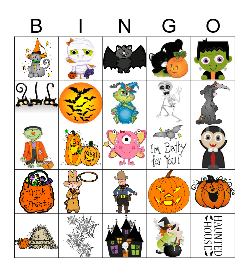 Halloween Bingo Card