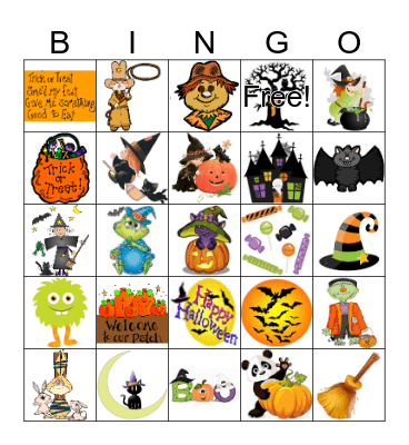 Halloween Bingo Card