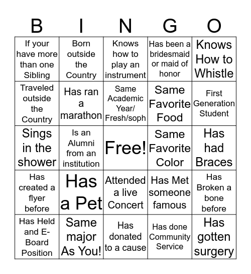 Its a Señorita Bingo Game  Bingo Card