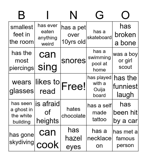 Bingo Card