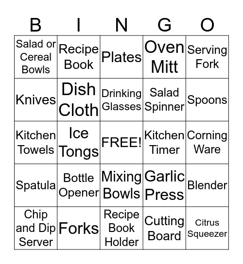 Leeann and Brian Bingo Card