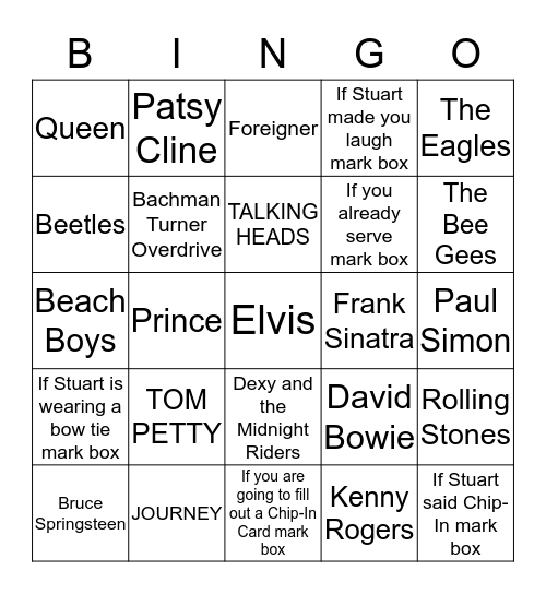 CHIP-IN Bingo Card