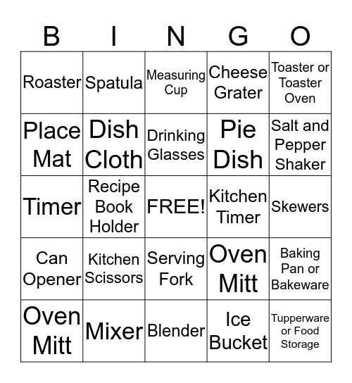 Leeann and Brian Bingo Card