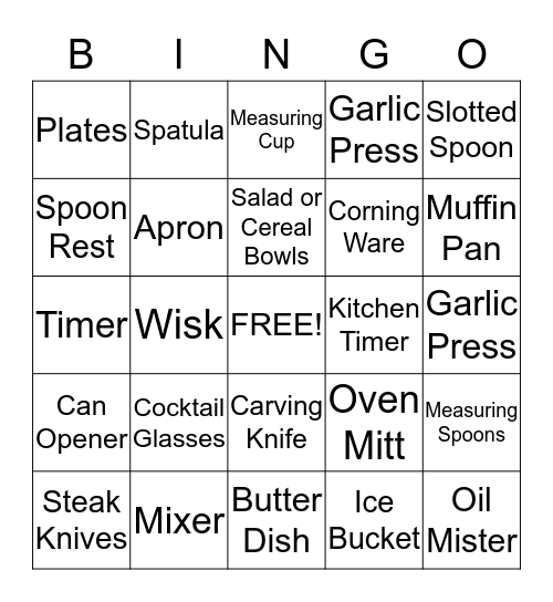 Leeann and Brian Bingo Card