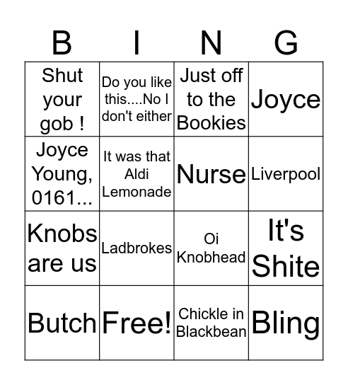 Joyceeee Bingo Card