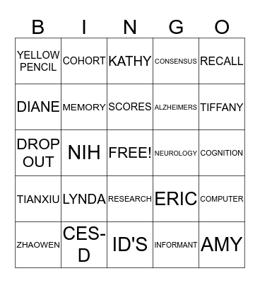 MYHAT BINGO Card