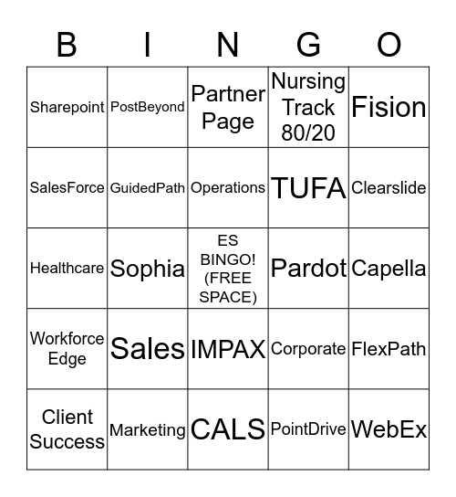 Employer Solutions Bingo Card