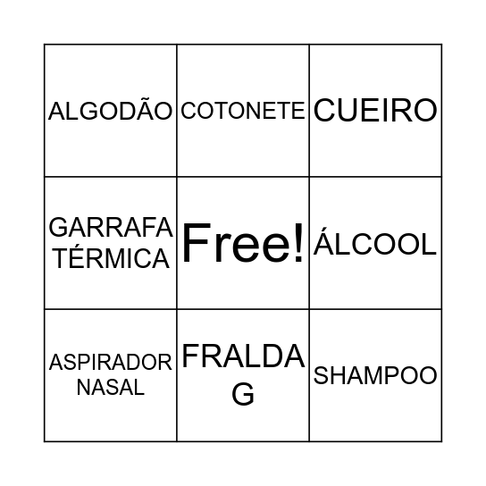 Chá de Violeta Bingo Card