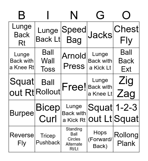 Union Bingo Card Bingo Card