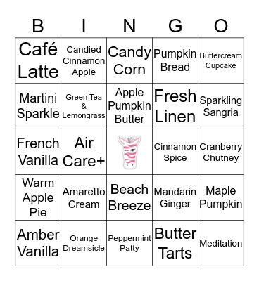 Fragrance Bingo! Bingo Card