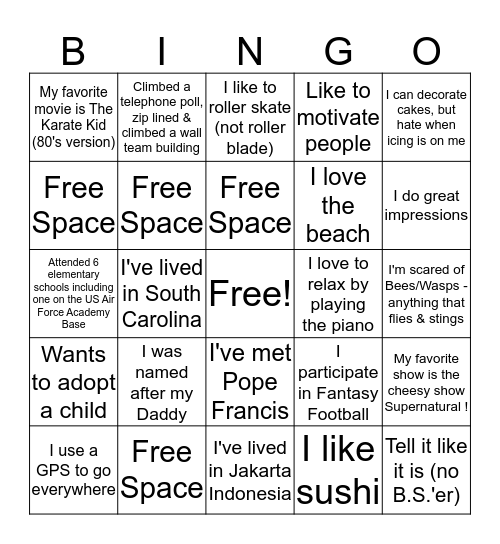 Who Knows You Best Bingo Card