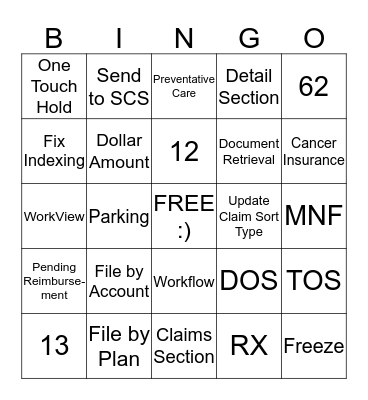 Claim Bingo- Red Round Bingo Card