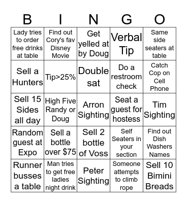 Boatyard Bingo (Bottle of Red) Bingo Card
