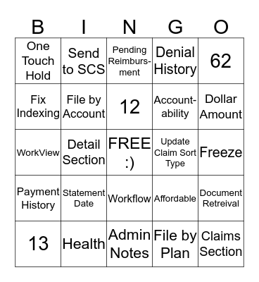Claim Bingo- Grey Round Bingo Card