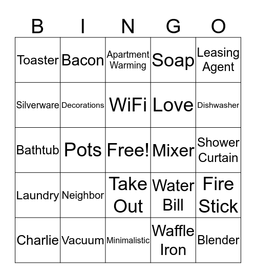 Brianna's Bingo Blast Bingo Card