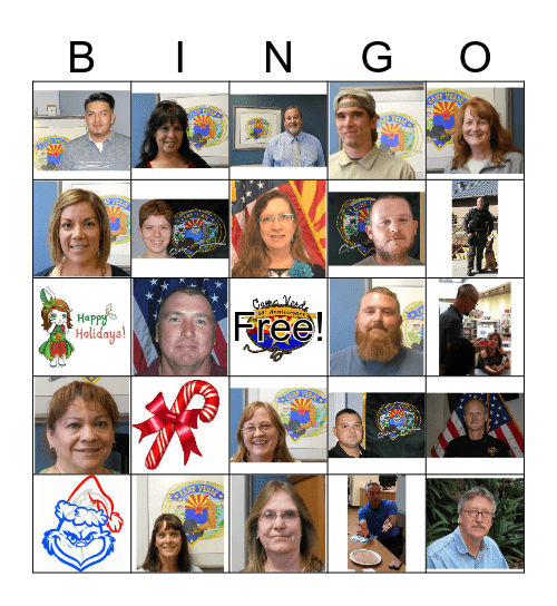 Christmas Party Bingo Card