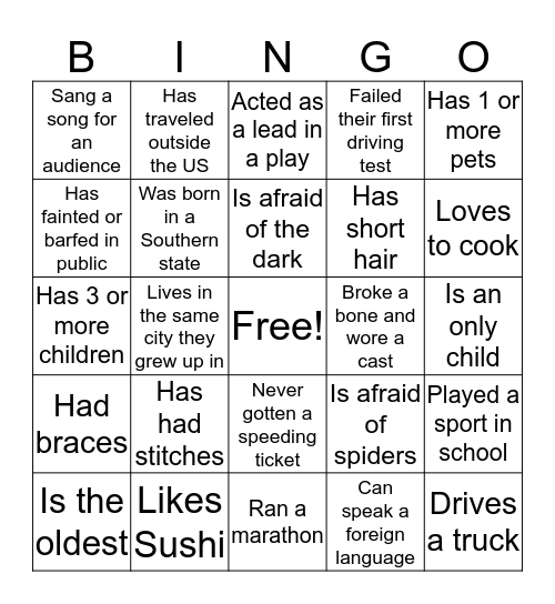 Staff Meeting Bingo Card