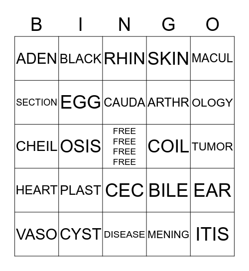 KESHA'S BINGO  Bingo Card
