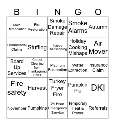 Platinum Restoration Bingo Card