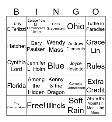 BOB BINGO--10/26/2017 Bingo Card