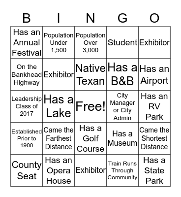 Know Our TMCN Communities Bingo Card