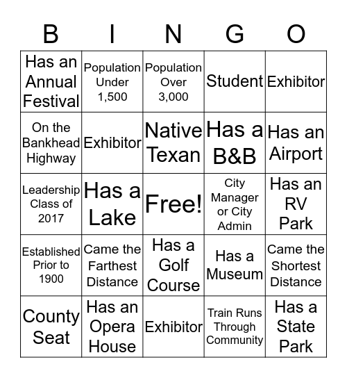 Know Our TMCN Communities Bingo Card