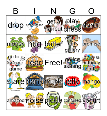 Hopper 5 Bingo Card