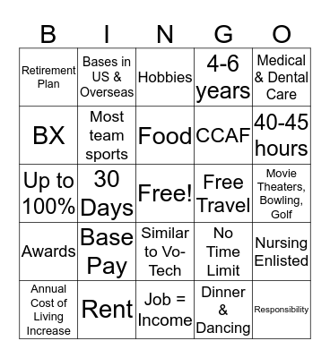 MATTERSS Bingo Card